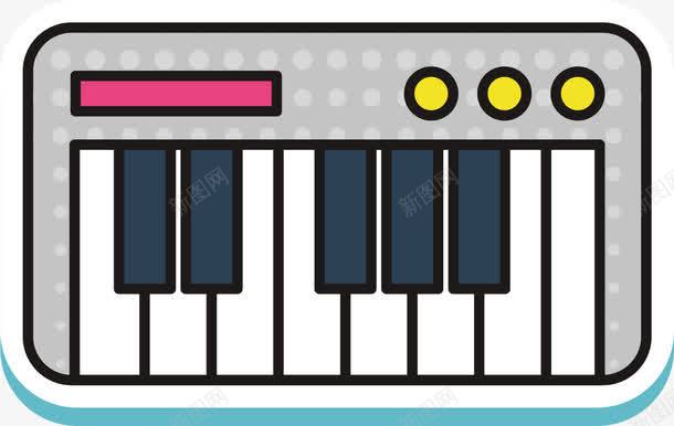 水彩儿童电子琴png免抠素材_88icon https://88icon.com 乐器 儿童电子琴 卡通手绘 学习 玩具