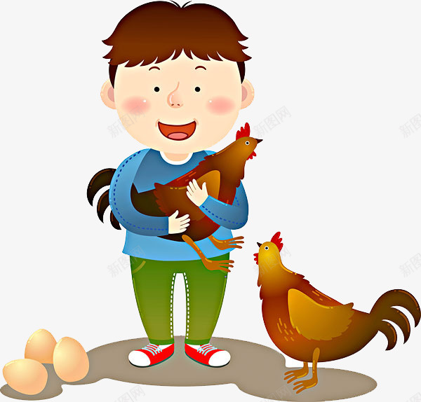 小男孩和母鸡png免抠素材_88icon https://88icon.com png图形 png装饰 卡通 小男孩 母鸡 装饰 鸡蛋