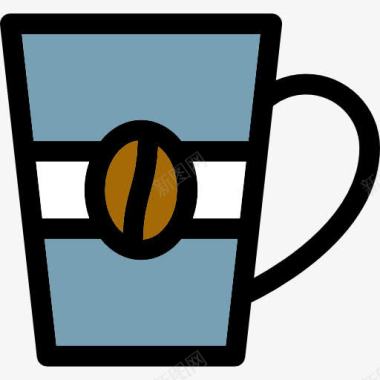 喝咖啡男子咖啡杯图标图标