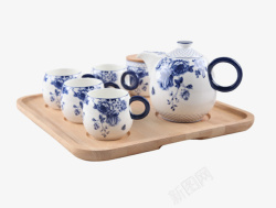 青花瓷茶具素材