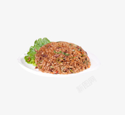黑椒牛肉炒米饭素材