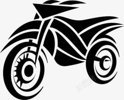 老式纹身摩托车纹身高清图片
