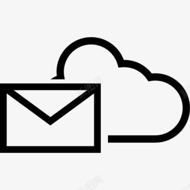 通信邮件云图标图标