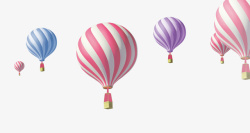 漂浮热气球素材
