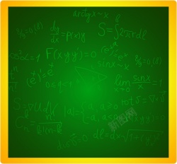 学校黑板矢量图海报