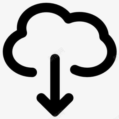云存储云计算图标图标
