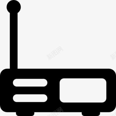 无线符号老式收音机图标图标