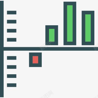 金融加息图表图标图标