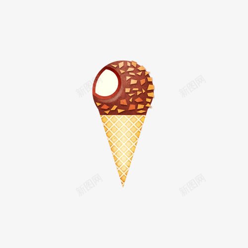 巧克力甜筒png免抠素材_88icon https://88icon.com 三角 冰激淋 巧克力 手绘 棕色的 甜筒 简图 蛋壳