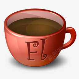 CS3咖啡杯png免抠素材_88icon https://88icon.com CS3 咖啡杯红色