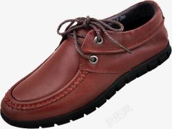 红色男式皮鞋素材
