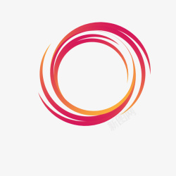 装饰卡通扁平化旋涡纹矢量图素材