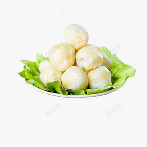 盘子中的丸子和生菜png免抠素材_88icon https://88icon.com 丸子 实物 火锅 生菜 白色 盘子 绿色 黄色