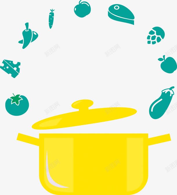 蒸锅png免抠素材_88icon https://88icon.com 做饭 厨具 烹饪 蒸锅