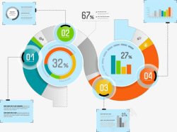 数据分析扇形统计素材