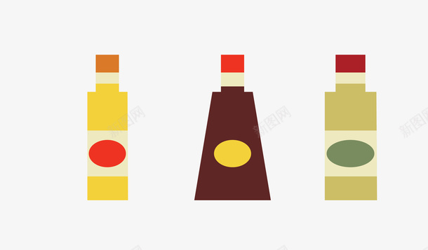 彩色三款抽象卡通小瓶子矢量图eps免抠素材_88icon https://88icon.com 卡通小瓶子 彩色三款 抽象 矢量瓶子 矢量图