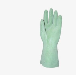 淡绿色橡胶手套素材