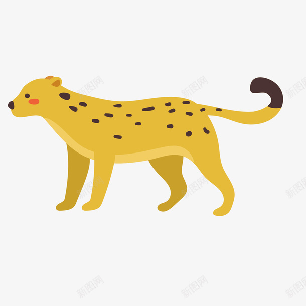 黑黄色卡通斑点猎豹矢量图ai免抠素材_88icon https://88icon.com 动物 卡通 卡通动物 卡通豹猫 猎豹 猎豹头 矢量图 豹头 黄色 黄色猎豹 黑色