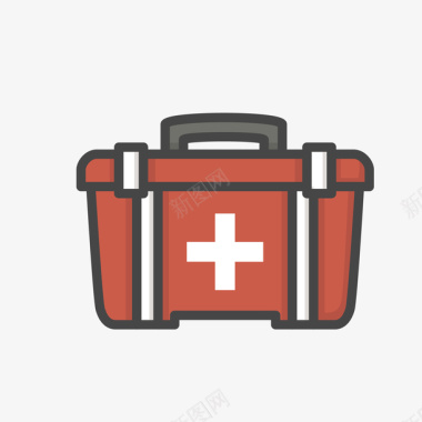 医疗包卡通医疗急救箱标图P矢量图图标图标