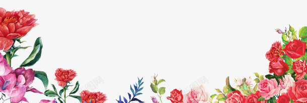彩色手绘花朵植物边框纹理psd免抠素材_88icon https://88icon.com 免抠PNG 彩色 手绘 植物 花朵 边框纹理