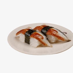 圆盘鳗鱼寿司餐饮食品素材