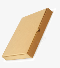 手绘精美棕色包装盒矢量图素材