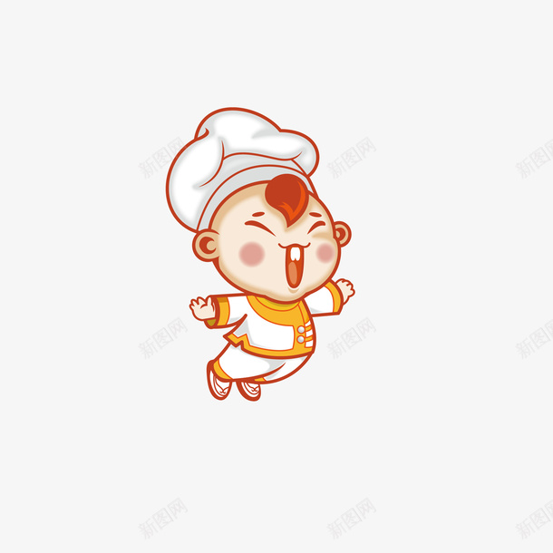 手绘小厨师png免抠素材_88icon https://88icon.com 厨师 手绘 漂浮 西式 黄色