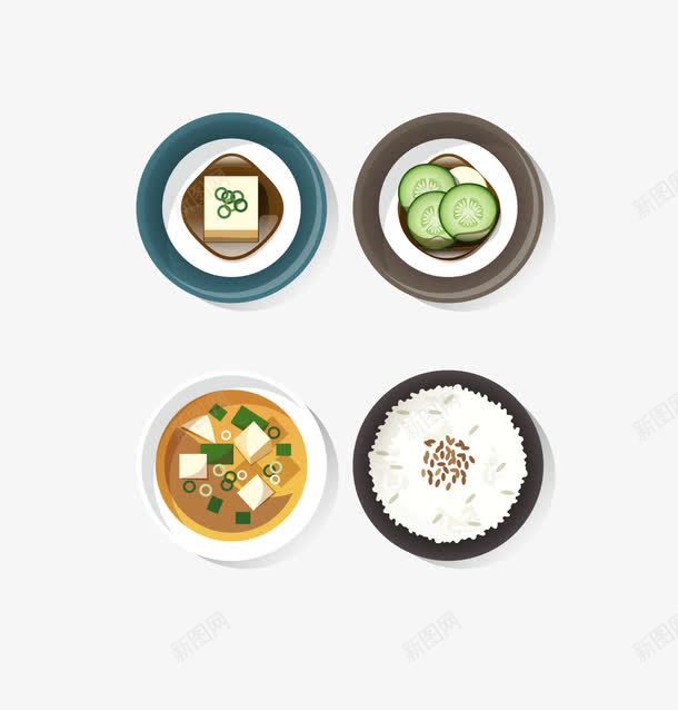 米饭矢量图eps免抠素材_88icon https://88icon.com 猕猴桃 矢量食物 米饭 豆腐 矢量图