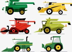 绿色收割机农业机动车高清图片