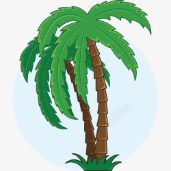 绿色的椰子树素材