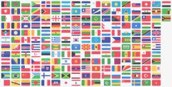 很多国家的国旗素材