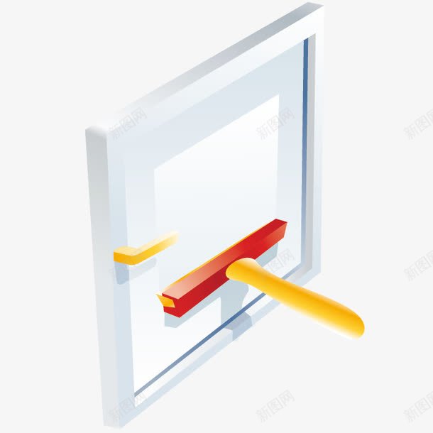 擦窗户玻璃png免抠素材_88icon https://88icon.com 卫生 打扫 玻璃 窗户