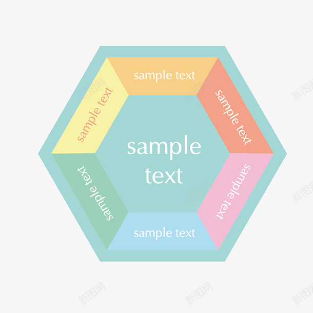 六边形大文本框矢量图ai免抠素材_88icon https://88icon.com 六边形 大文本框 粉红 绿色 黄色 矢量图
