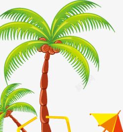 绿色椰子树素材