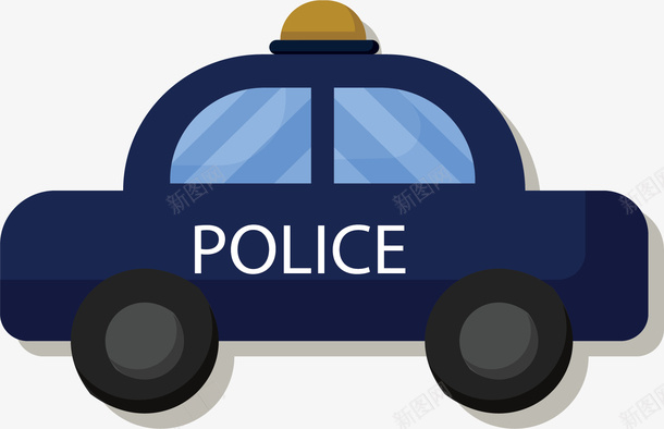 蓝色卡通警察汽车矢量图ai免抠素材_88icon https://88icon.com 公检法 汽车 矢量png 蓝色汽车 警察汽车 警车 矢量图