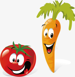 萝卜健康蔬菜创意图案精美矢量图素材