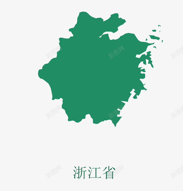 浙江省地图png免抠素材_88icon https://88icon.com png素材 地图 浙江省 绿色地图