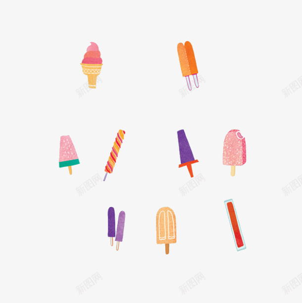 棒冰psd免抠素材_88icon https://88icon.com 冷饮 卡通 棒冰