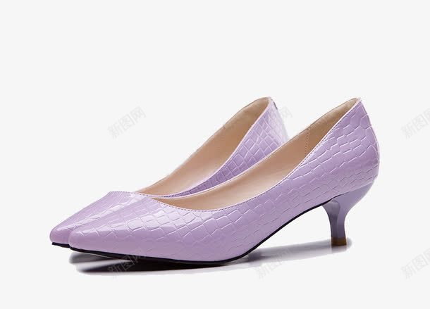 皮纹紫色高跟鞋png免抠素材_88icon https://88icon.com 产品实物 皮纹 紫色 高跟鞋