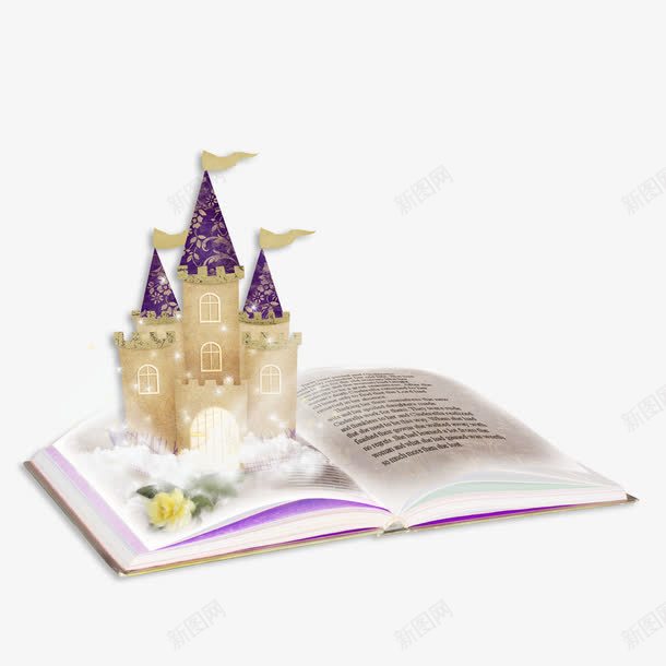 魔法书里的城堡png免抠素材_88icon https://88icon.com 书 城堡 手绘魔法书 童话 魔法