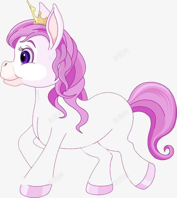 紫色头发的马png免抠素材_88icon https://88icon.com 信心 头发 紫色 装饰 设计 马