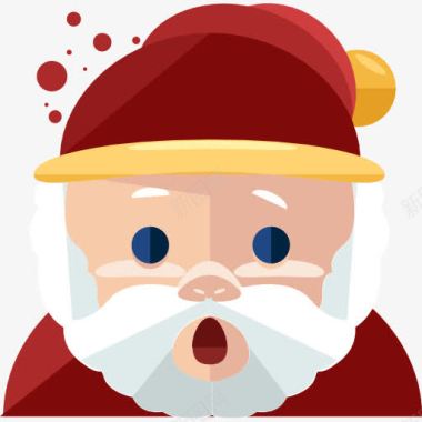 圣诞老人的胡子圣诞老人图标图标