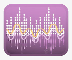 紫色音轨图形素材