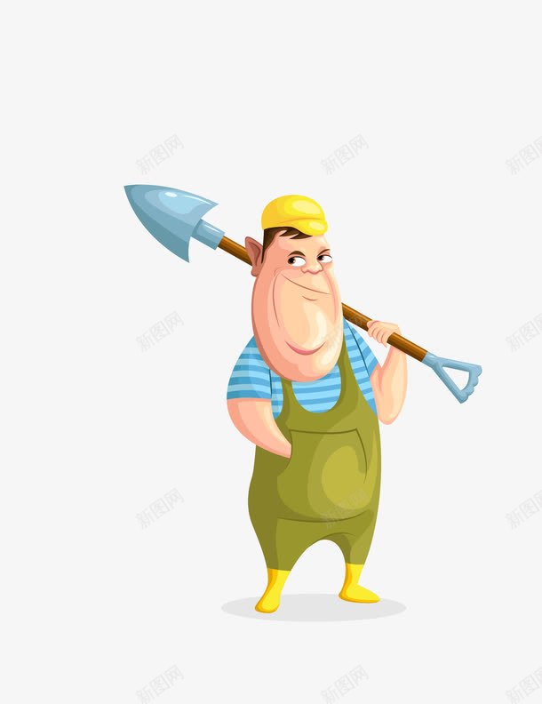 卡通维修工png免抠素材_88icon https://88icon.com 卡通维修工 男生 矢量维修工 维修工 维修工png 铁铲