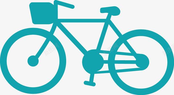 PPT创意自行车图标矢量图图标