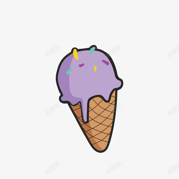 冰淇淋黑色线条矢量图eps免抠素材_88icon https://88icon.com 冰淇淋 卡通 卡通可爱 可爱 可爱的冰淇淋 线条 黑色 矢量图