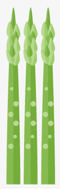 卡通绿色扁平化生活蔬菜莴苣笋创图标图标