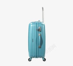 蓝色质感行李箱拉杆素材