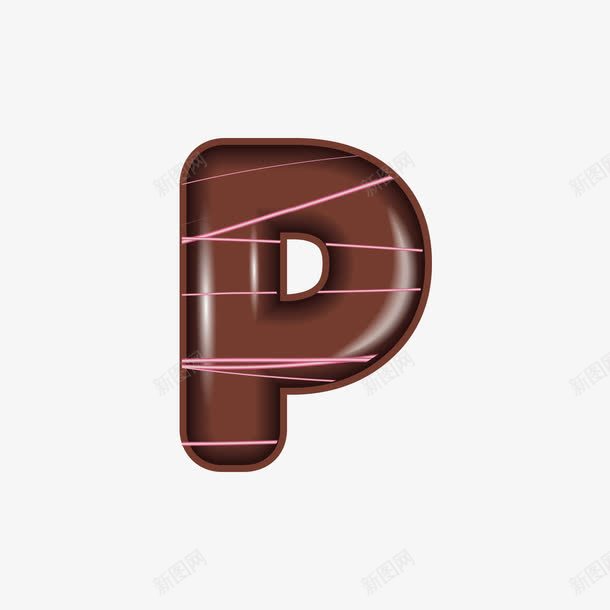 巧克力字母Ppng免抠素材_88icon https://88icon.com 字母 字母P 巧克力色 矢量字母 英文