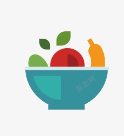 碗里面的蔬菜水果素材